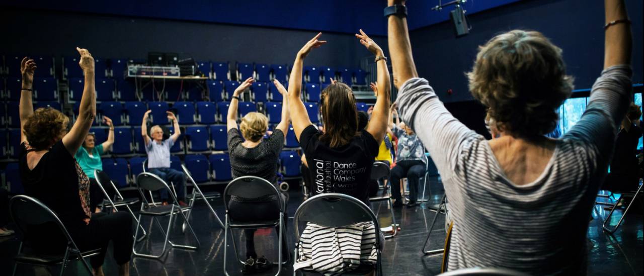 Dance for Parkinson's ballet pose in class